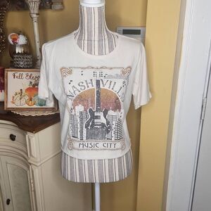 Alter'd state Nashville music city crop top women's size S
